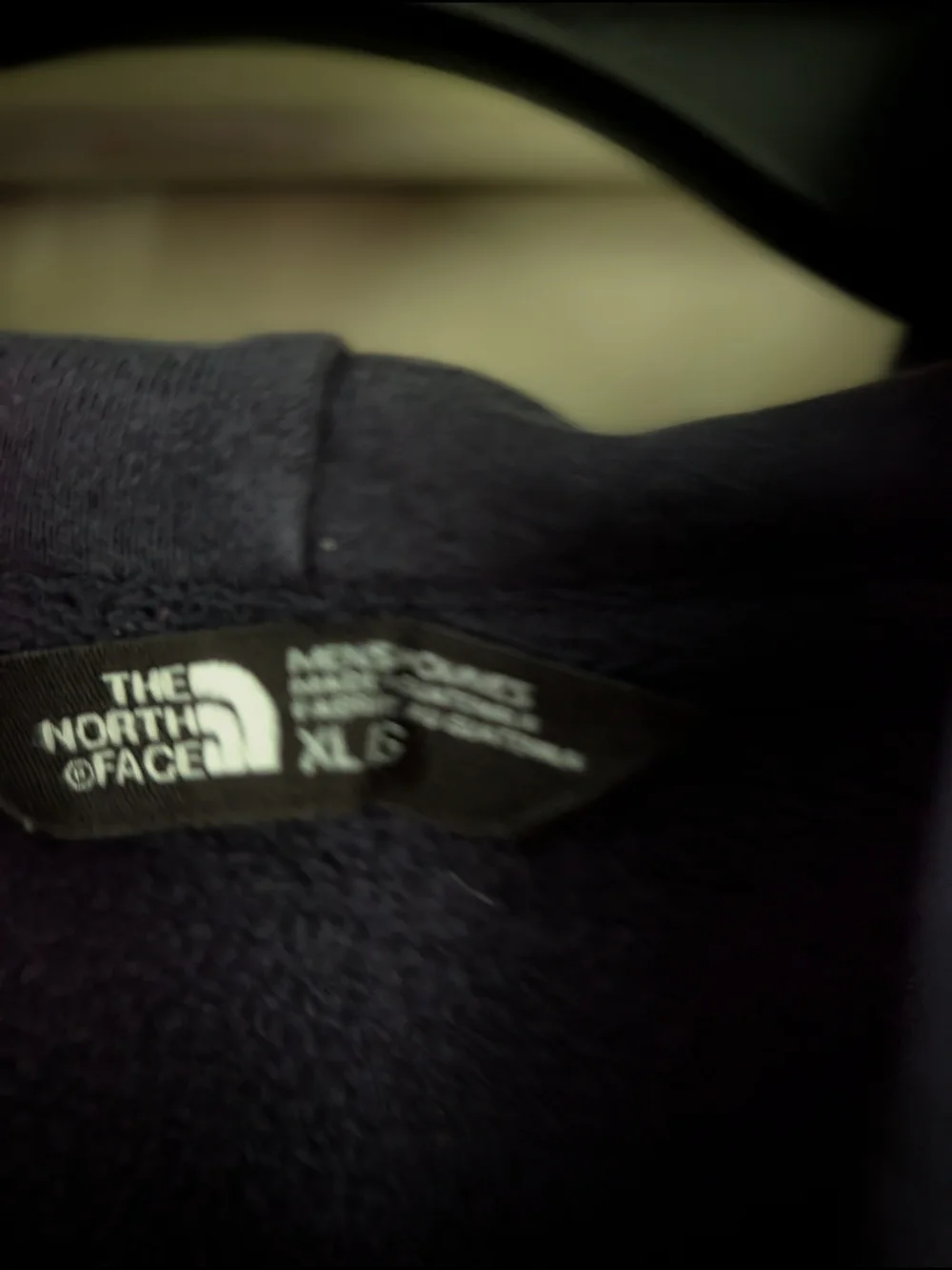 The North Face Black Jacket with White Logo Chest Print